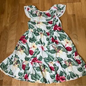 Janie and Jack Girls Floral Gauze Dress